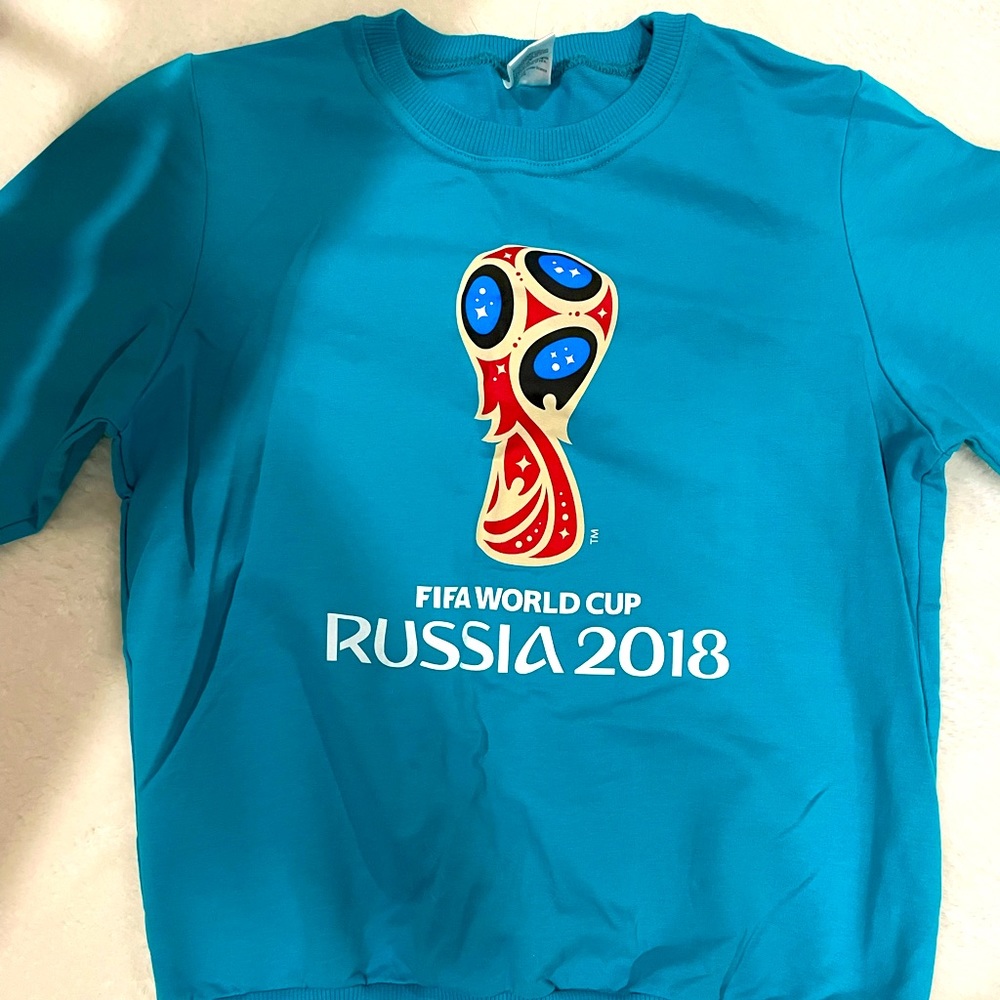 Turquoise fifa World Cup 2018 Women’s long sleeve shirt